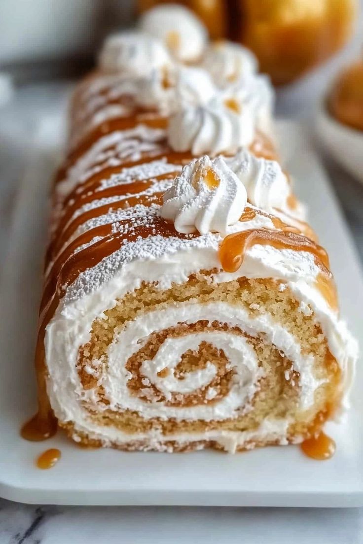 Butterscotch Swiss Roll