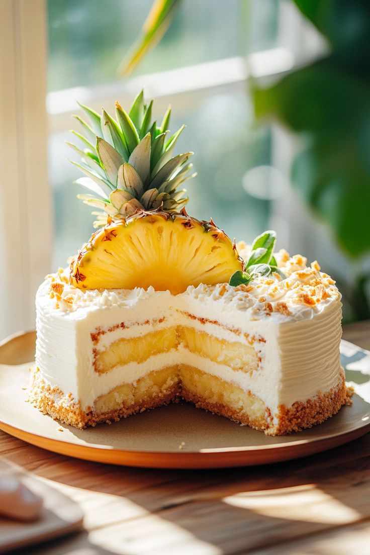 Fresh pineapple cake