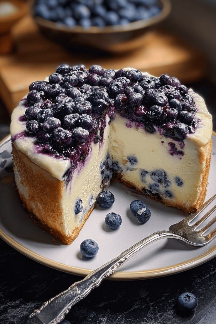 Blueberry Cream Cheese Cake