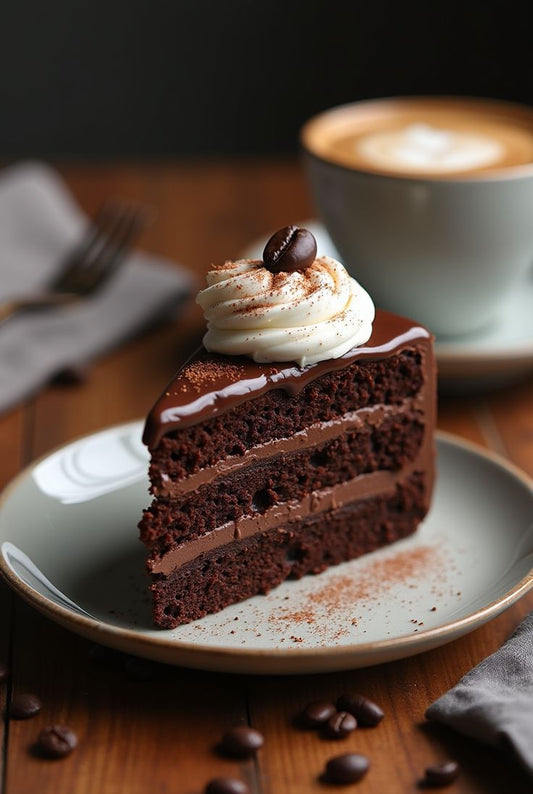 Mocha Almond Velvet Cake